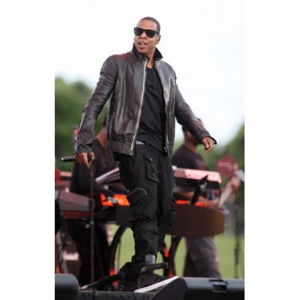 Jay Z Biker Leather Jacket | Rick Owens Leather Jacket