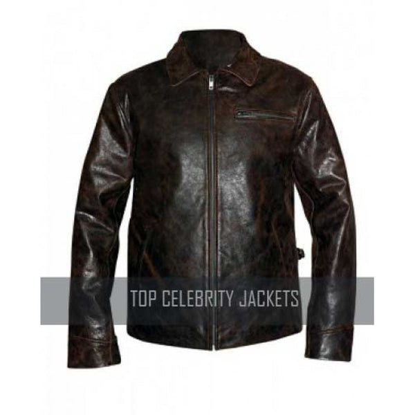 Original Starsky and Hutch Distressed Men's Leather Jacket