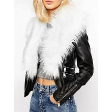 Fabulous Fur Collar With Flap Pockets Overcoats (White Fur)