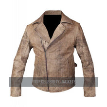 Escape from L A Kurt Russell Inspired Distressed Brown Leather Jacket