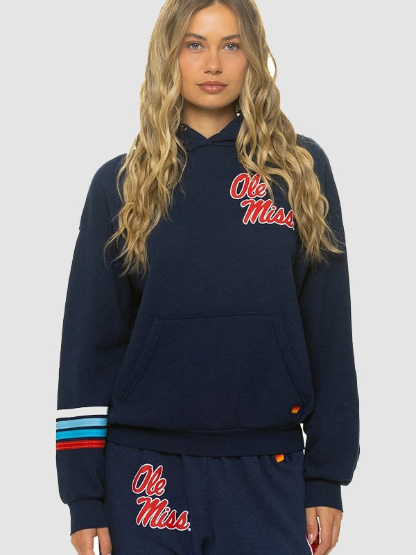 Navy-fleece-relaxed-pullover-hoodie-front-view