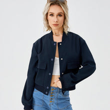 Women's Lightweight Cropped Bomber Jacket