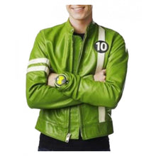 Ben 10 Alien Swarm Green Leather Jacket