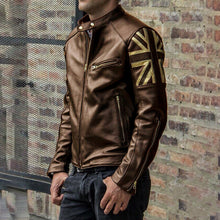 Solid color stand-up collar multi-zip fit PU leather jacket