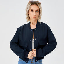 Women's Lightweight Cropped Bomber Jacket