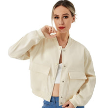 Women's Lightweight Cropped Bomber Jacket