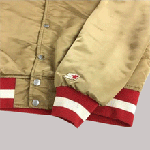 Sf 49ers Champs Gold Satin Patches Jacket