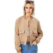 Women's Lightweight Cropped Bomber Jacket