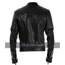 Men's Black Leather Motorcycle Jacket