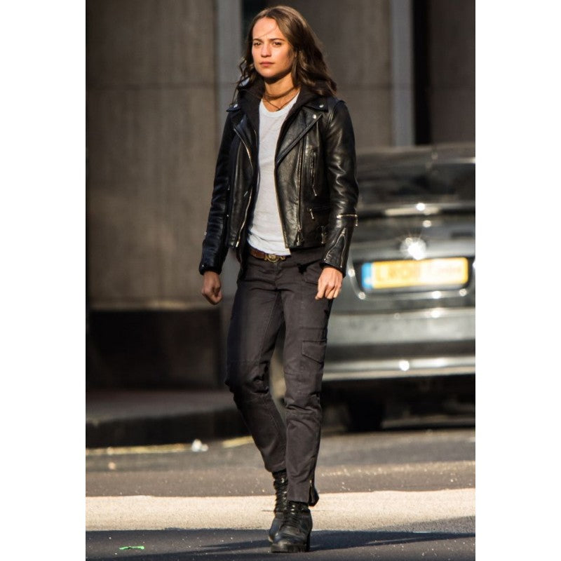 Tomb Raider Alicia Vikander Leather Jacket