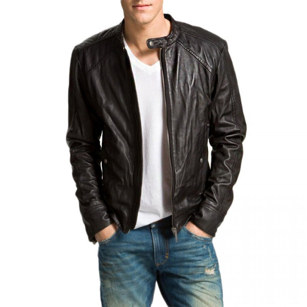 Black Men Leather Jacket