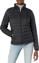 Womens Puffer Jacket Long Sleeve, Black