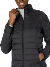 Womens Puffer Jacket Long Sleeve, Black