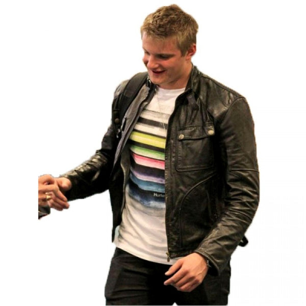 Alexander Ludwig Mens Black Leather Jacket