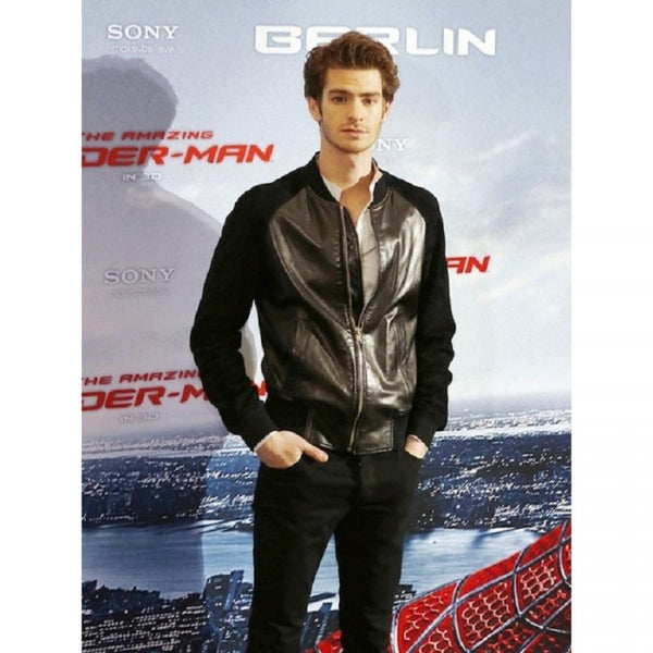 Andrew Garfield Baseball Leather Jacket