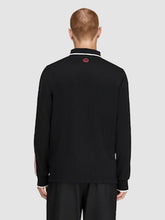 Manchester-United-FC-inspired-black-pullover-polo-shirt