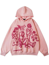Cartoon-Graphic-Print-Hoodie