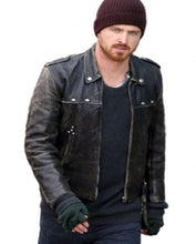 A Long Way Down Distressed Aaron Paul Leather