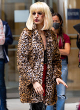 Anne Hathaway Wecrashed Leopard Coat