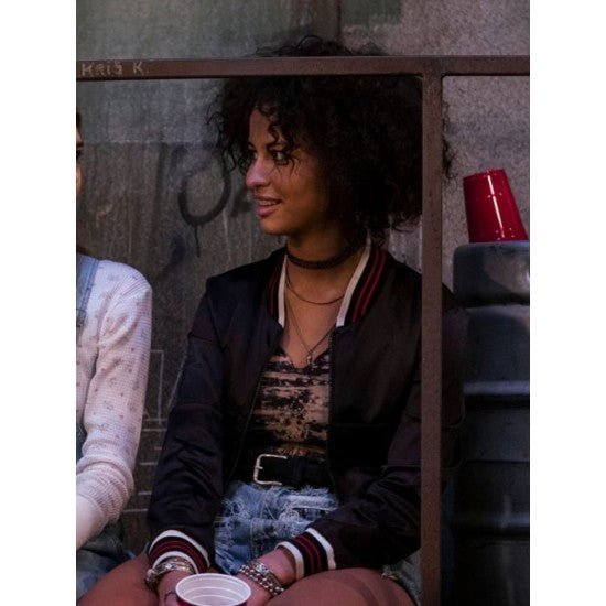 That ?90s Show Ashley Aufderheide Black Cropped Jacket