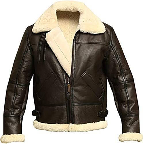 Men's-B3-RAF-Aviator-Shearling-Bomber-Jacket