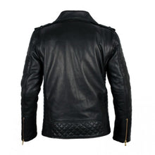 Black Biker Leather Jacket For Men