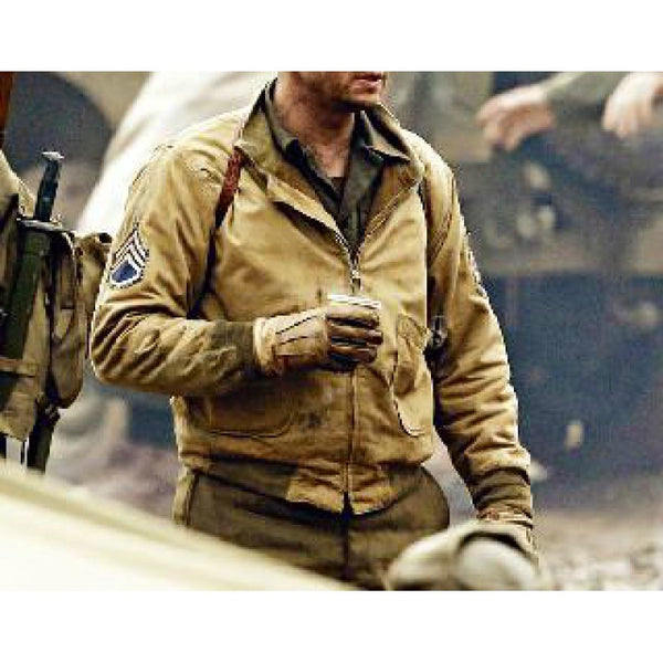 Brad Pitt Fury Jacket For Men