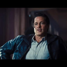 Babylon 2022 Brad Pitt Black Leather Jacket