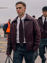 FC Barcelona x AMIRI 2026 Burgundy Leather Bomber Jacket