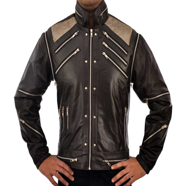 Michael Jackson Beat It Black Leather Jacket