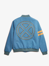 Blue-cotton-polyester-bomber-jacket