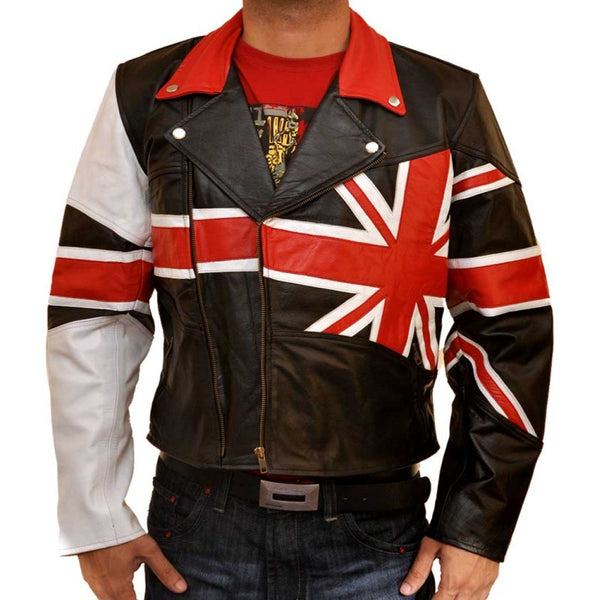 British Flag Stylish Leather Jacket