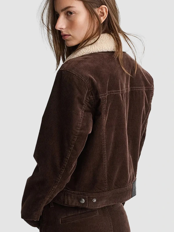 Brown-cropped-jacket-with-buttoned-cuffs
