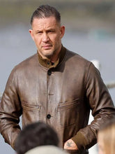 Mobland S02 Tom Hardy Brown Leather Jacket