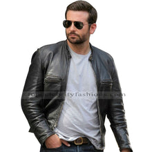 Burnt Bradley Cooper (Adam Jones) Black Biker Jacket