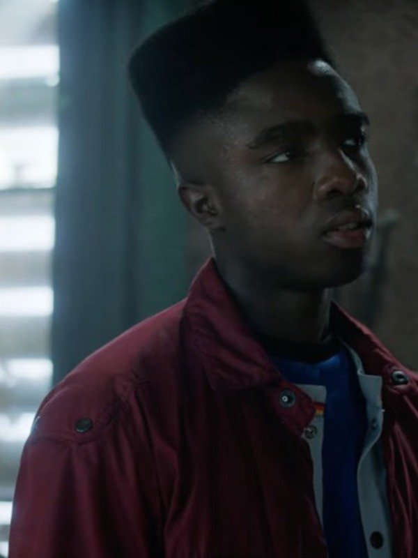  Stranger Things 4 Lucas Sinclair Red Jacket