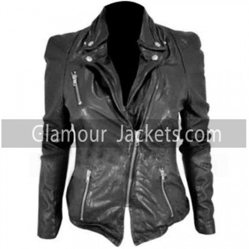 Cheryl Cole Biker Muubaa Leather Jacket