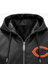 Black-fabric-Chicago-Bears-jacket