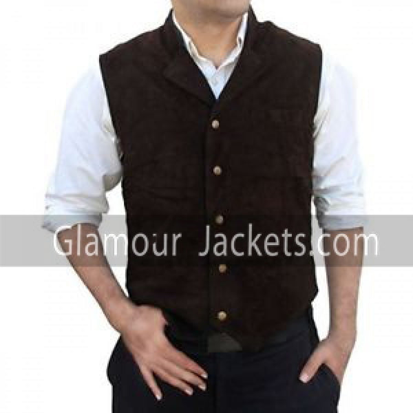 Chris Pratt Magnificent Seven Josh Faraday Brown Vest