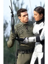 Citadel S01 Richard Madden Green Leather Jacket