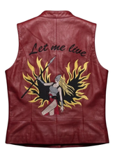 Claire Redfield Vest Women  Halloween Cosplay Leather Jacket