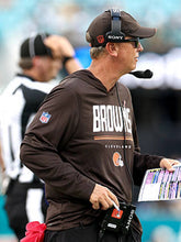 Todd Monken Nike Cleveland Browns 2026 Dri-FIT Sideline Long-Sleeve Hooded T-Shirt in Brown
