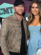 Cole Swindell Cmt Awards 2023 Suede Leather Jacket