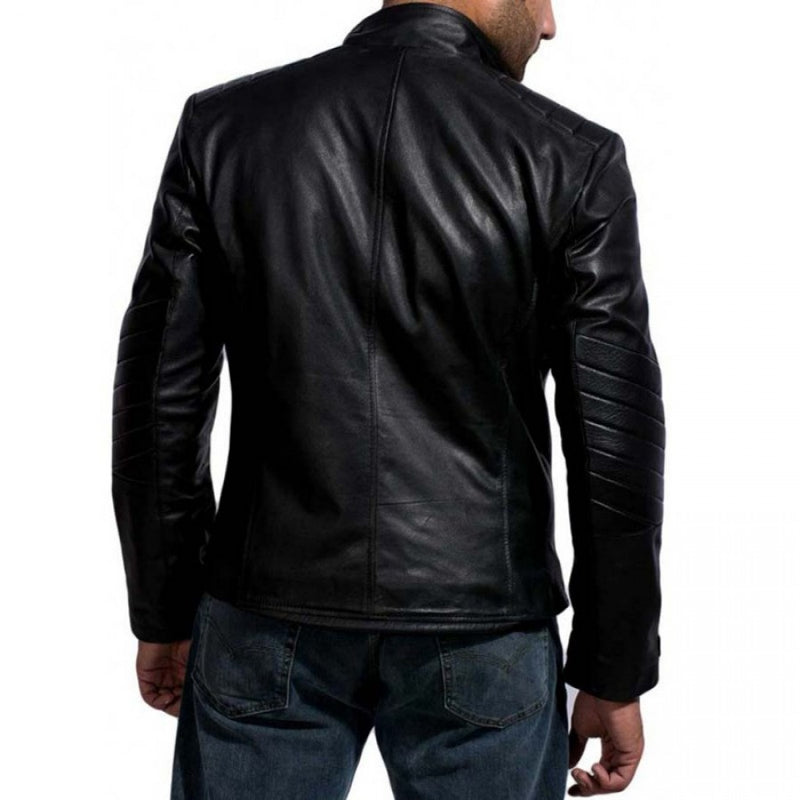 David Beckham Motorcycle Leather Jacket