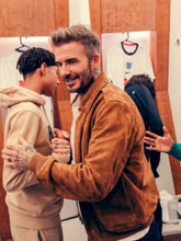 David Beckham Brown Save Our Squad Leather Jacket