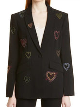 Days Of Our Lives Stephanie Johnson black heart blazer