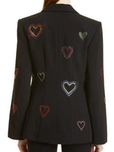 Days Of Our Lives Stephanie Johnson black heart blazer