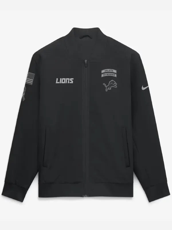 Black-Detroit-Lions-bomber-jacket