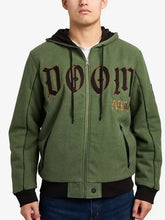 Green-wool-varsity-jacket-with-rib-knitted-cuffs