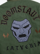 Green-Doctor-Doom-varsity-jacket-with-hooded-collar
